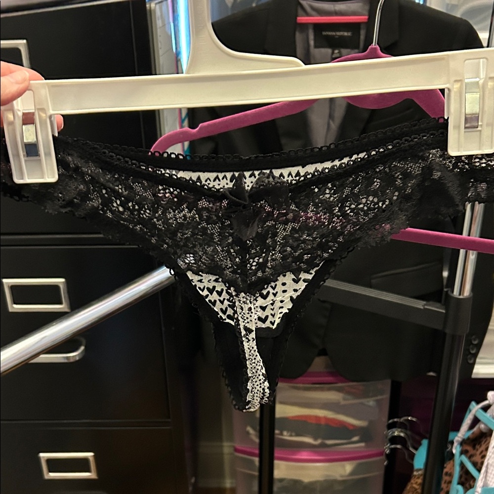 Victoria's Secret Black Lace Panties